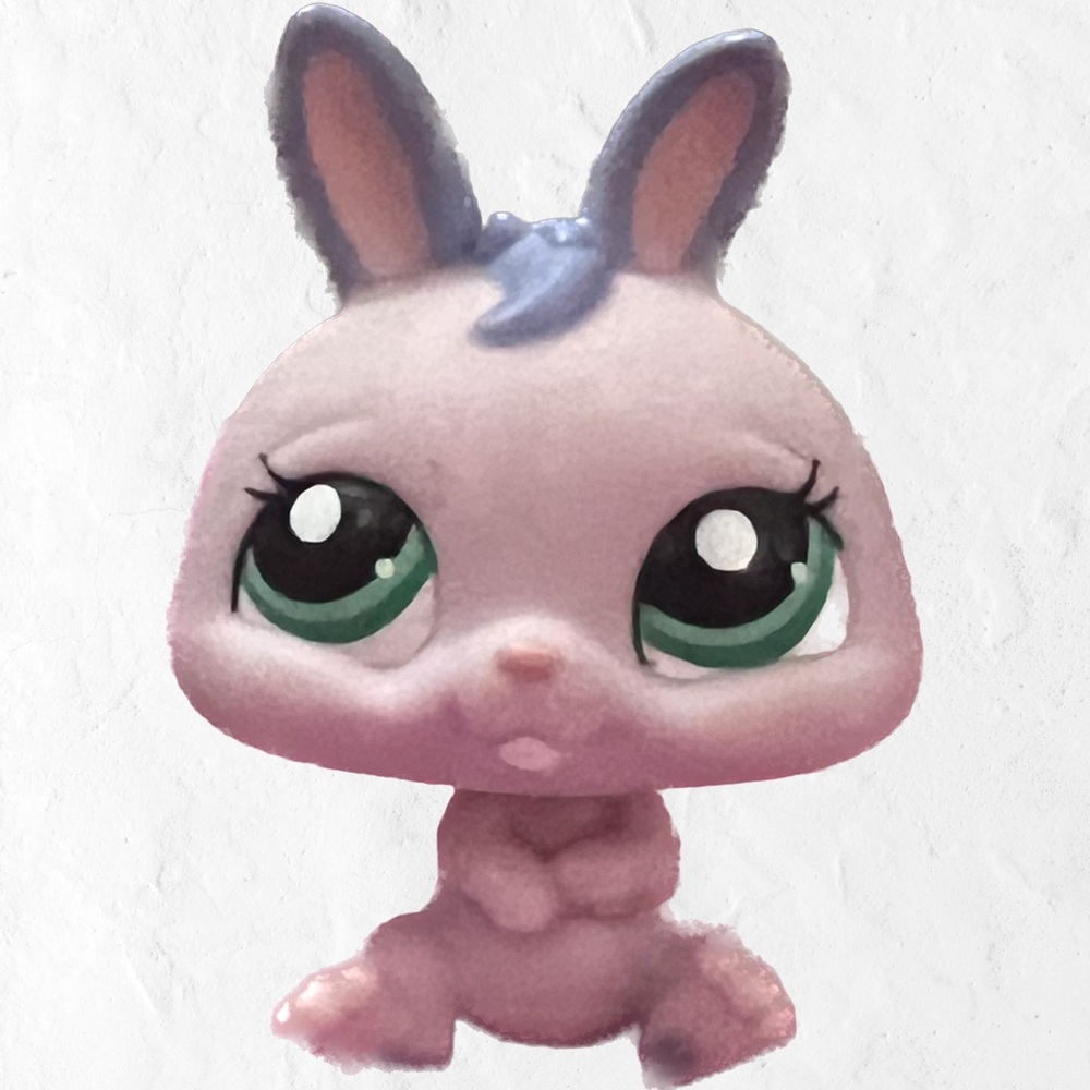 BUNNY RABBIT #1794 - Authentic Littlest Pet Shop - Hasbro LPS